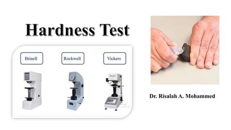 hardness test ppt|standard hardness test methods.